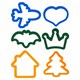 Пластилин-тесто для лепки BRAUBERG KIDS, 12 цветов., 600 г, 6 формочек, 1 скалка, ведерко, 106721 106721