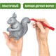 Пластилин скульптурный BRAUBERG ART CLASSIC, серый, 0,5 кг, мягкий, 106513 106513