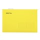 Подвесные папки A4/Foolscap (404х240 мм) до 80 л., КОМПЛЕКТ 10 шт., желтые, картон, STAFF, 270935 270935