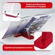 Подставка для книг и учебников BRAUBERG LINE+, металлическая, красная, европодвес, 238070 238070