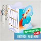 Подставка-держатель для книг и учебников фигурная BRAUBERG KIDS "Cosmo" раздвижная, металлическая, 238068 238068