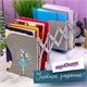 Подставка-держатель для книг и учебников ЮНЛАНДИЯ "Flower girl", раздвижная, металлическая, 237902 237902