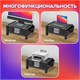 Подставка для монитора, ноутбука 434х336х193 мм, 3 ящика, черная, BRAUBERG, 513791 513791
