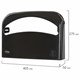 Диспенсер для покрытий на унитаз LAIMA PROFESSIONAL ORIGINAL (V1), 1/2 сложения, черный, 605786 605786