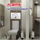 Диспенсер для покрытий на унитаз LAIMA PROFESSIONAL CLASSIC (Система V1) 1/2 сложения, белый, ABS-пластик, 601429 601429