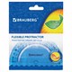 Транспортир 10 см гибкий BRAUBERG "FLEX", пластиковый, 180 градусов, ассорти, европодвес, 210676 210676
