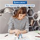 Циркуль с защитным колпачком BRAUBERG "ULTRA", 135 мм, аквамариновый, блистер, 210818 210818
