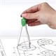 Готовальня BRAUBERG "Klasse", 3 предмета: циркуль 115 мм, грифель, точилка, пенал с подвесом, 210328 210328