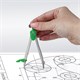 Готовальня BRAUBERG "Klasse", 3 предмета: циркуль 115 мм с колпачком, грифель, точилка, пенал с подвесом, 210330 210330