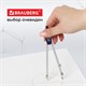 Готовальня BRAUBERG "Student Oxford", 4 предмета: циркуль 140 мм, рейсфедернная вставка + держатель, грифель, 210335 210335