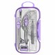 Готовальня BRAUBERG SCHOOL KIT, 11 предметов, циркуль 115 мм, циркуль 125 мм, чертежные принадлежности, лавандовый цвет, 210714 210714