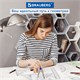 Готовальня BRAUBERG SCHOOL KIT, 8 предметов, циркуль 115 мм, чертежные принадлежности, металлический пенал со справочными материалами,210712 210712