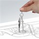 Готовальня BRAUBERG "Architect", 8 предметов: циркуль + кронциркуль, вставки + держатель, отвёртка, точилка, грифель, 210659 210659