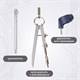 Готовальня BRAUBERG "Student Oxford", 8 предметов: наполнение-1, пенал с подвесом, 210350 210350