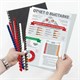 Пружины пластиковые для переплета, КОМПЛЕКТ 100 шт., 14 мм (для сшивания 81-100 л.), синие, BRAUBERG, 530919 530919