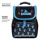 Ранец ПИФАГОР BASIC, 1 отделение, 3 кармана, эргономичная спинка, "Angry shark", 35х28х18 см, 272044 272044