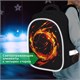 Ранец BRAUBERG KIDS STANDARD, 2 отделения, Fire split, 3D-панель, 36х28х14 см, 273147 273147
