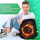 Ранец BRAUBERG KIDS STANDARD, 2 отделения, Fire split, 3D-панель, 36х28х14 см, 273147 273147