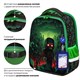 Ранец BRAUBERG FIT, 2 отделения, "Night warrior", 38х27х14 см, 272023 272023