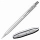 Ручка подарочная шариковая BRAUBERG "Vocale", СИНЯЯ, корпус серебристый с хромированными деталями, линия письма 0,5 мм, 143490 143490