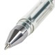 Ручка гелевая STAFF "Basic" GP-789, ЗЕЛЕНАЯ, корпус прозрачный, хромированные детали, узел 0,5 мм, линия письма 0,35 мм, 142791 142791