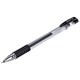 Ручка гелевая с грипом STAFF "Basic Needle" GP-679, ЧЕРНАЯ, игольчатый узел 0,5 мм, линия письма 0,35 мм, 143679 143679