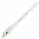 Ручка гелевая BRAUBERG "White Pastel", БЕЛАЯ, корпус прозрачный, узел 1 мм, линия письма 0,5 мм, 143417 143417