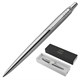 Ручка шариковая PARKER "Jotter Core Stainless Steel CT", корпус серебристый, детали хром, синяя, 1953170 142378