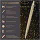 Ручка шариковая PARKER "Jotter XL Monochrome Gold GT", корпус золотой, нержавеющая сталь, синяя,2122754 143764