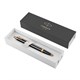 Ручка шариковая PARKER "IM Core Black Lacquer GT", черный глянцевый лак, позолота, синяя, 1931666 142533