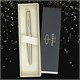 Ручка перьевая PARKER "Jotter Core Stainless Steel GT", ежедневник А5 черный, пакет, 880902 880902