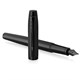 Ручка перьевая PARKER "IM Achromatic Black BT", черный матовый, нержавеющая сталь, синяя, 2127741 143767