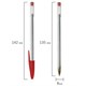 Ручка шариковая STAFF "Basic Budget BP-04", КРАСНАЯ, линия письма 0,5 мм, с штрихкодом, 143870 143870