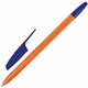 Ручка шариковая ОФИСМАГ "X-333 Orange", СИНЯЯ, корпус оранжевый, узел 1 мм, линия письма 0,5 мм, 143228 143228