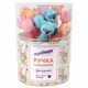 Ручка фигурная шариковая ЮНЛАНДИЯ "Мишка", мягкий силиконовый корпус, ассорти, СИНЯЯ, пишущий узел 0,7 мм, 143780 143780
