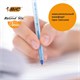 Ручки шариковые BIC "Round Stic", НАБОР 4 шт., СИНИЕ, узел 1 мм, линия письма 0,32 мм, пакет, 944176 143975
