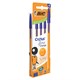 Ручки шариковые BIC "Orange Original", НАБОР 4 шт., СИНИЕ, узел 0,8 мм, линия письма 0,3 мм, пакет, 8308521 141308