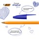 Ручки шариковые BIC "Orange Original", НАБОР 4 шт., СИНИЕ, узел 0,8 мм, линия письма 0,3 мм, пакет, 8308521 141308