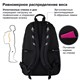 Рюкзак BRAUBERG FASHION CITY универсальный, карман-антивор, Hug me, черный, 44х31х16 см, 272570 272570
