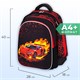 Рюкзак BRAUBERG KIDS MIND с пеналом в комплекте, 2 отделения, "Fiery Road", 40х28х18 см, 273177 273177