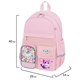 Рюкзак BRAUBERG PASTEL с термонашивками в комплекте, "Anime kitten", персиковый, 40х29х14 см, 272065 272065