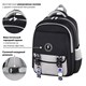 Рюкзак BRAUBERG SNAP, 2 отделения, 3 кармана, "Original black", 39х28х16 см, 272066 272066