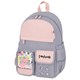 Рюкзак BRAUBERG PASTEL с термонашивками в комплекте, "Sweet paws", серый, 40х29х14 см, 272064 272064