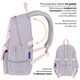Рюкзак BRAUBERG PASTEL с термонашивками в комплекте, "Sweet paws", серый, 40х29х14 см, 272064 272064