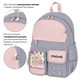 Рюкзак BRAUBERG PASTEL с термонашивками в комплекте, "Sweet paws", серый, 40х29х14 см, 272064 272064