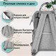 Рюкзак для мамы BRAUBERG MOMMY с ковриком, крепления на коляску, термокарманы, серый, 40x26x17 см, 270819 270819