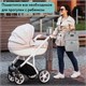 Рюкзак для мамы BRAUBERG MOMMY с ковриком, крепления на коляску, термокарманы, серый, 40x26x17 см, 270819 270819