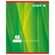Тетрадь 48л. STAFF, Эконом, офсет №2, 60 г/м2, клетка, обложка мелованный картон, "Один цвет" (5 ви 402781