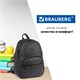 Рюкзак BRAUBERG CELEBRITY универсальный, с отделением для ноутбука, экокожа, черный, 42х30х15 см, 227084 227084