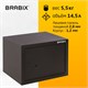 Сейф мебельный BRABIX "SF-230KL", 230х310х250 мм, ключевой замок, черный, 291146, S103BR211514 291146